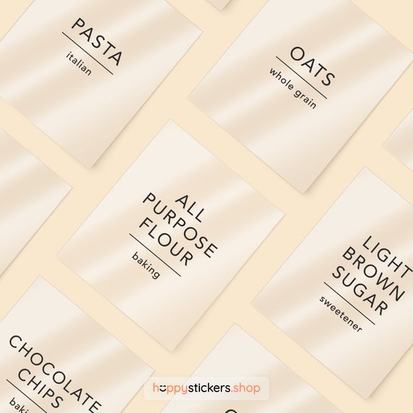 36 Labels • Avenir Minimalist Pantry for Kitchen • Organization Pantry Labels - Picture 17 of 17